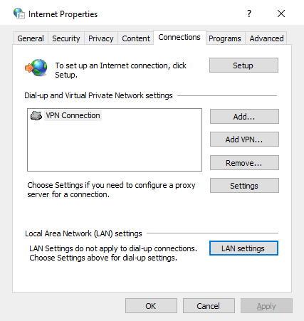 Yanlış Proxy Ayarı