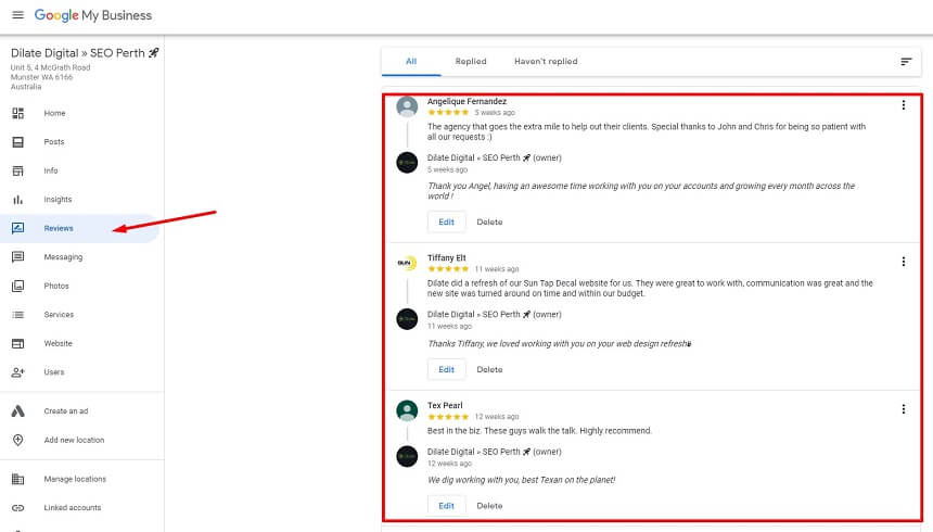 Google My Business - Başka Bir Hizmet Ekleme Örneği